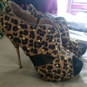 Cheetah print high heels
